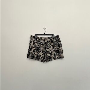 ann taylor LOFT floral print trouser shorts, size 12